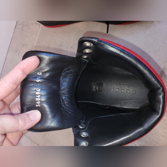 Authentic Gucci men shoes hightop 10 1/2 US - Picture 10 of 14